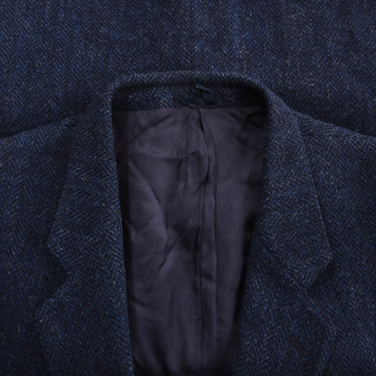 Chatsworth Vintage Harris Tweed Jacke Größe UK 44 Regular ca. 60cm - Blau