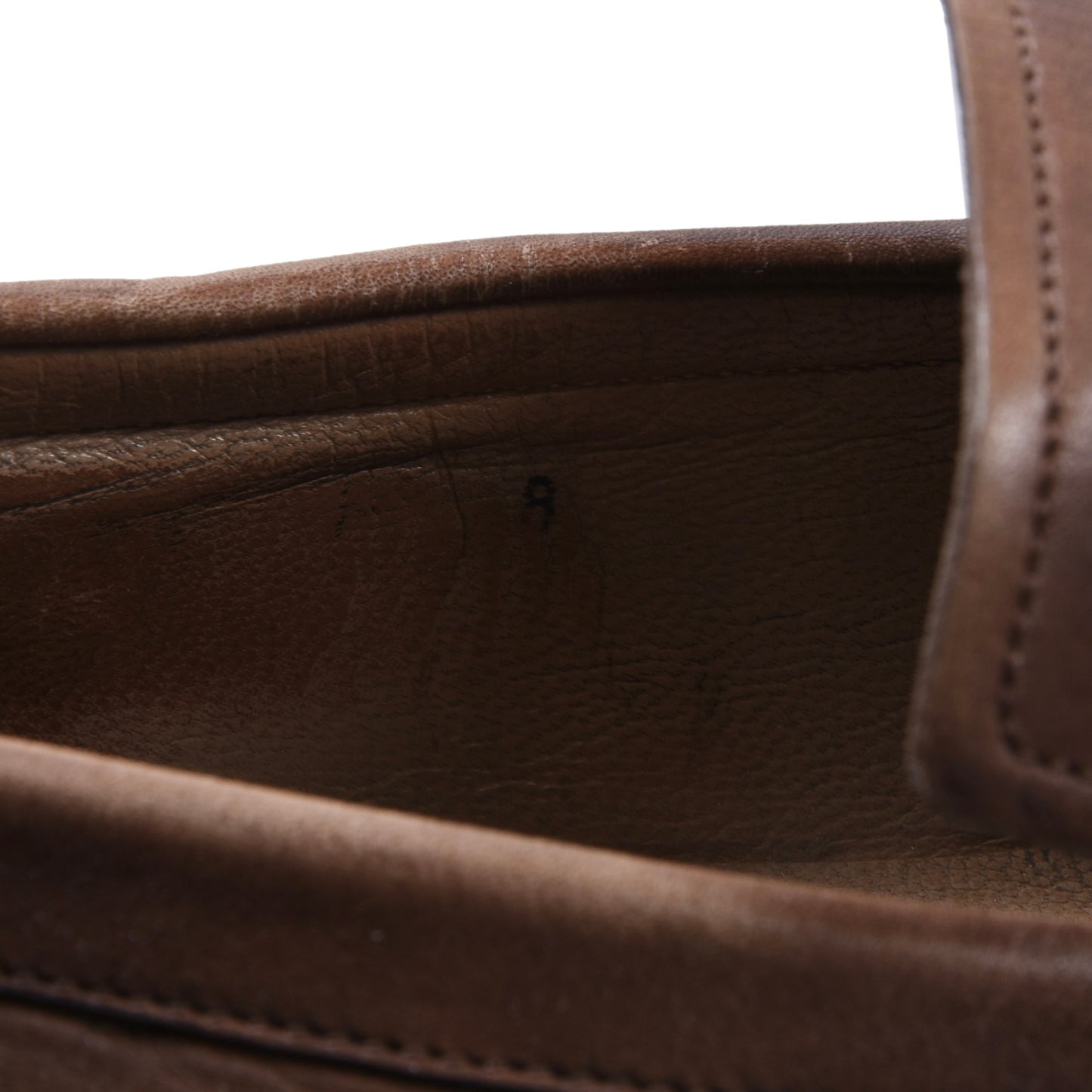 Santoni Leather Loafers Size  8 - Brown