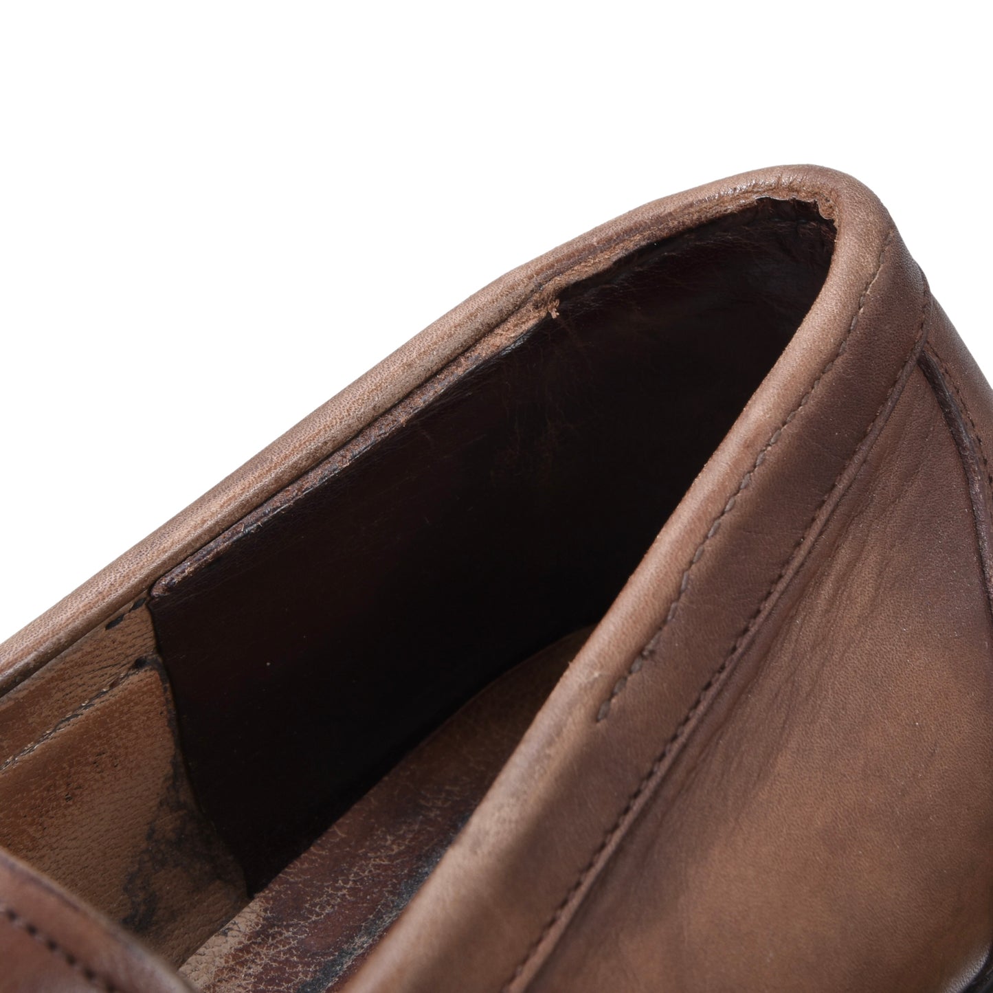 Santoni Leather Loafers Size  8 - Brown