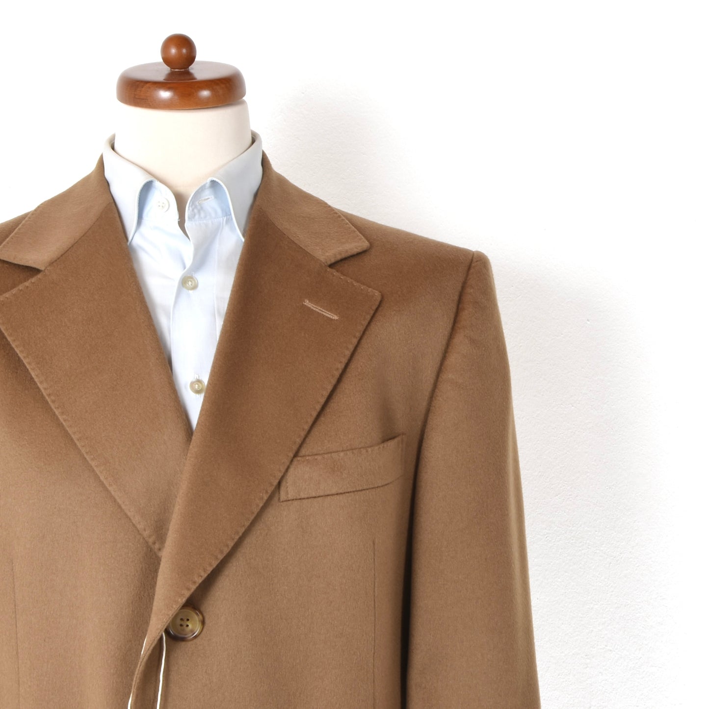 Ermenegildo Zegna 100% Cashmere Overcoat Size 50 Chest ca. 57.5cm - Tan