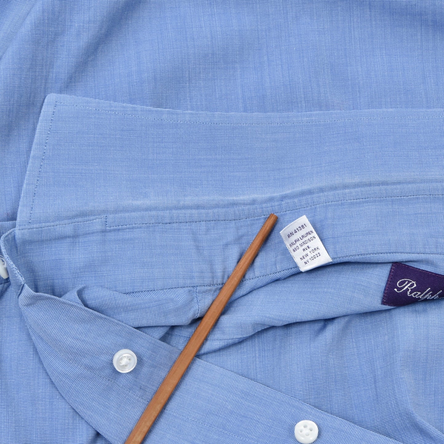 Ralph Lauren Purple Label Dress Shirt Shirt Size 16 1/2 - Blue