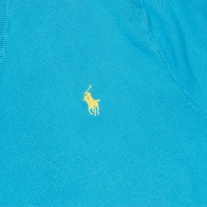 Polo Ralph Lauren Pima Cotton Sweater Size M Slim Fit ca. 49cm - Teal