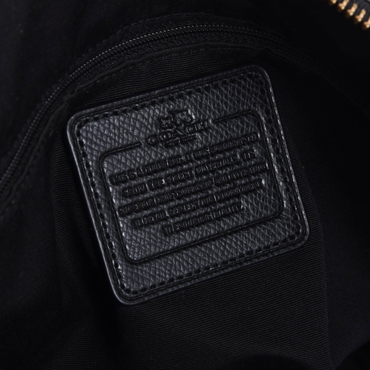 Coach Ledertasche ca. 32cm - Schwarz