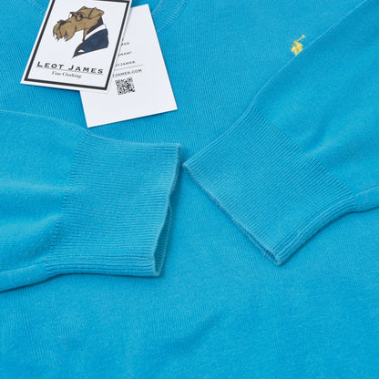 Polo Ralph Lauren Pima Cotton Sweater Size M Slim Fit ca. 49cm - Teal