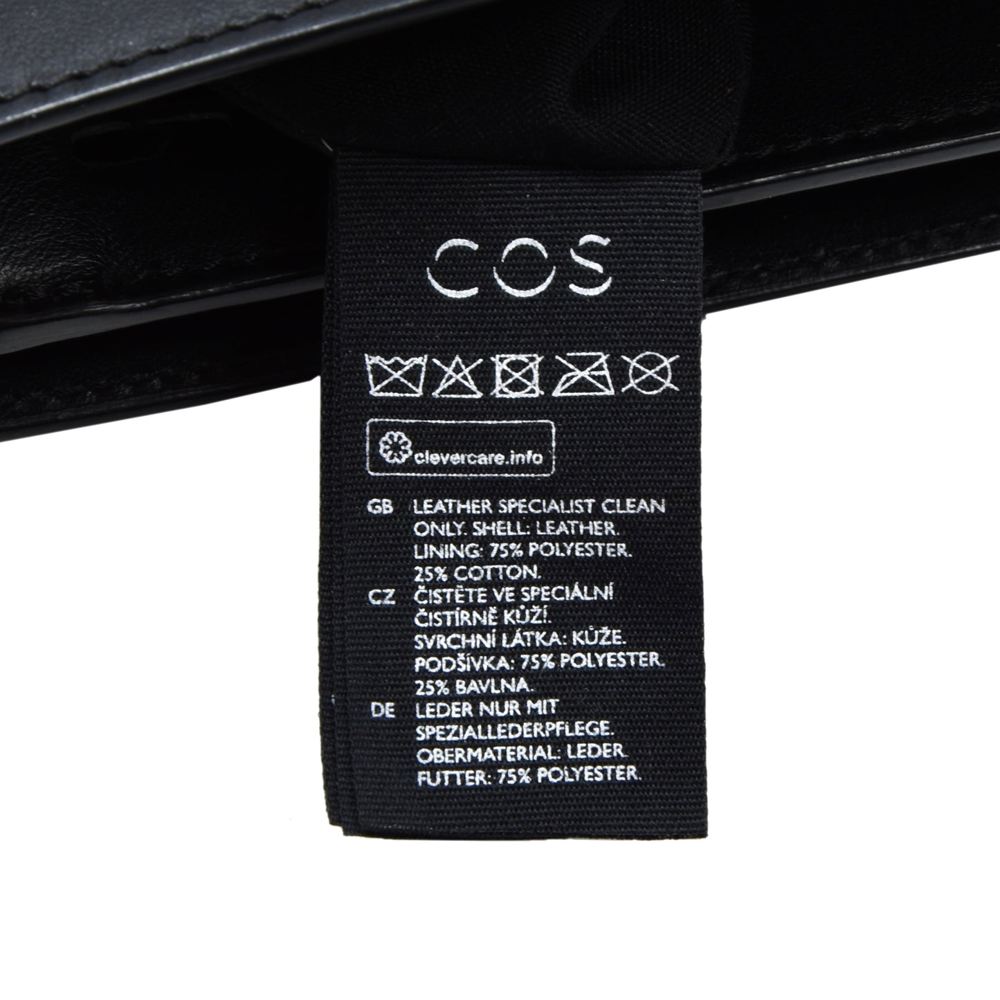 COS Leather Shoulder Bag - Black