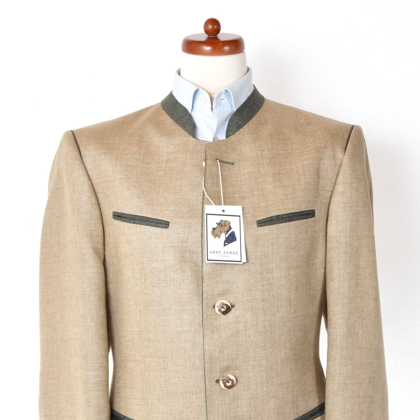 Daniels & Korff x Rofan Tracht Linen Janker/Jacket Size 50 ca. 59cm - Wheat