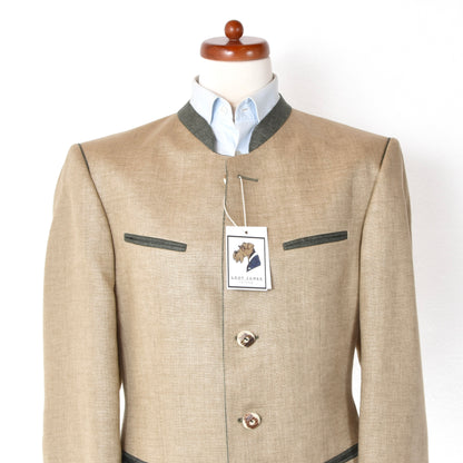 Daniels & Korff x Rofan Tracht Linen Janker/Jacket Size 50 ca. 59cm - Wheat