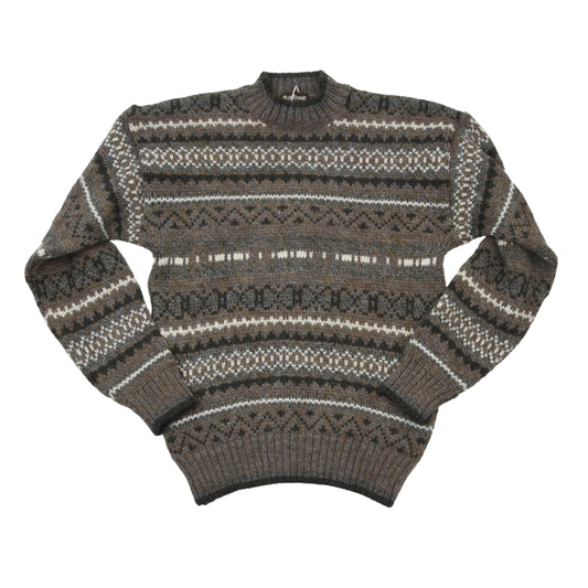 Barbour D1053 Fair Isle Sweater Size S - Fawn