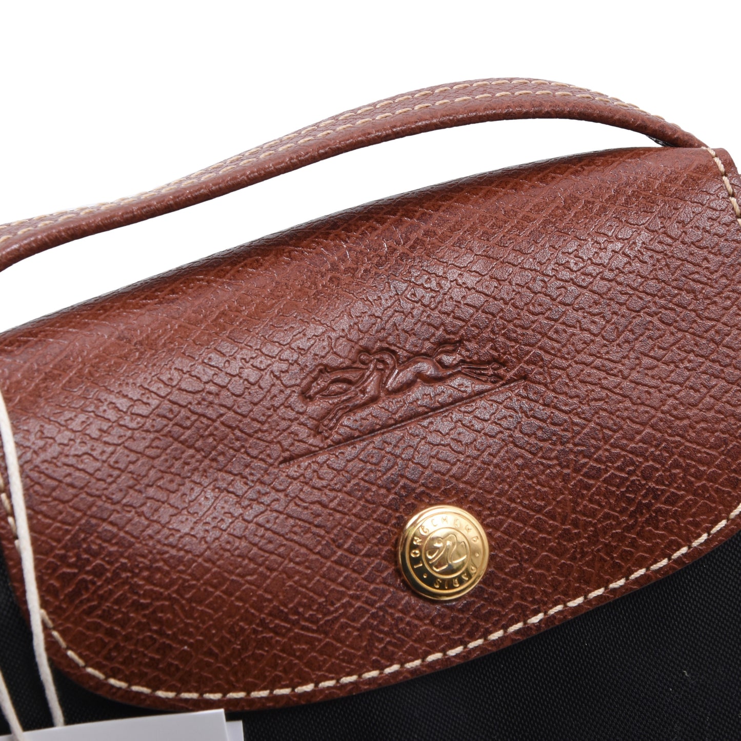 Neue, ungetragene Longchamp Paris Le Pliage Docs Tasche, ca. 42 cm, hergestellt in Frankreich – Schwarz