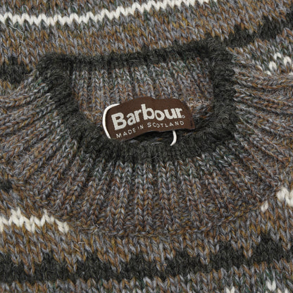 Barbour D1053 Fair Isle Sweater Size S - Fawn