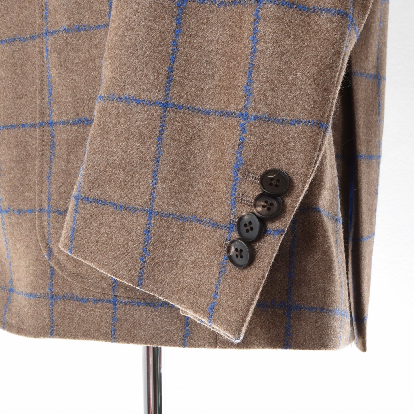 SUITCON Jacket ca. 59.5cm - Brown + Blue Windowpane