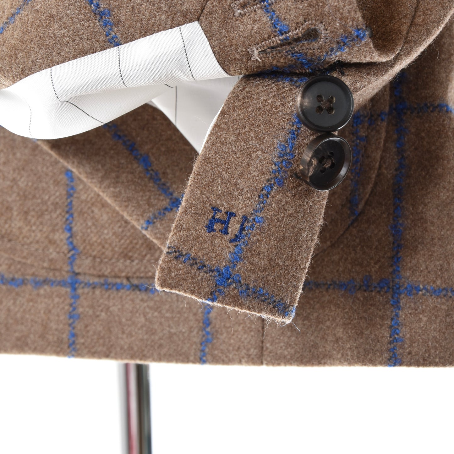 SUITCON Jacket ca. 59.5cm - Brown + Blue Windowpane