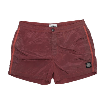 Stone Island Swim Trunks Size XL - Burgundy