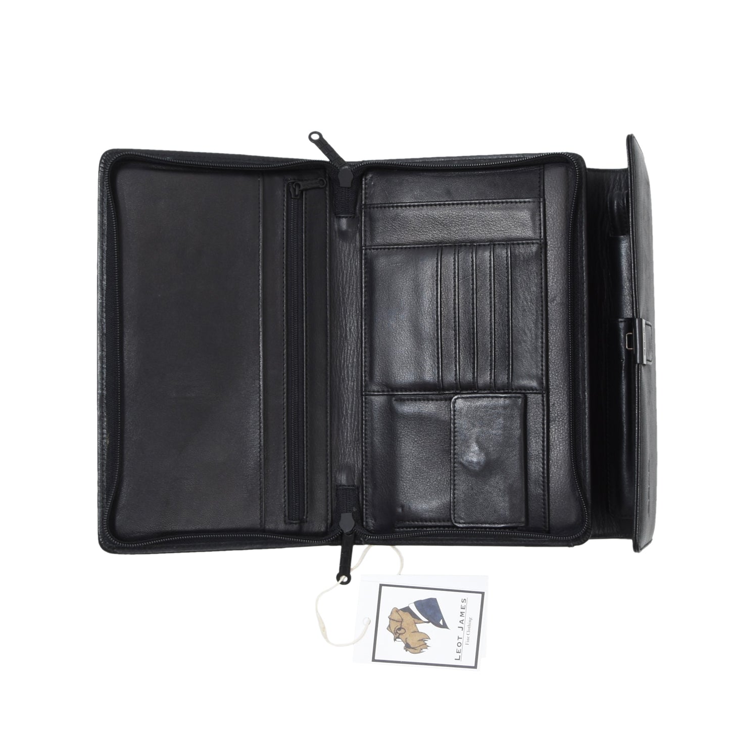 Bree Leather Organizer - Black