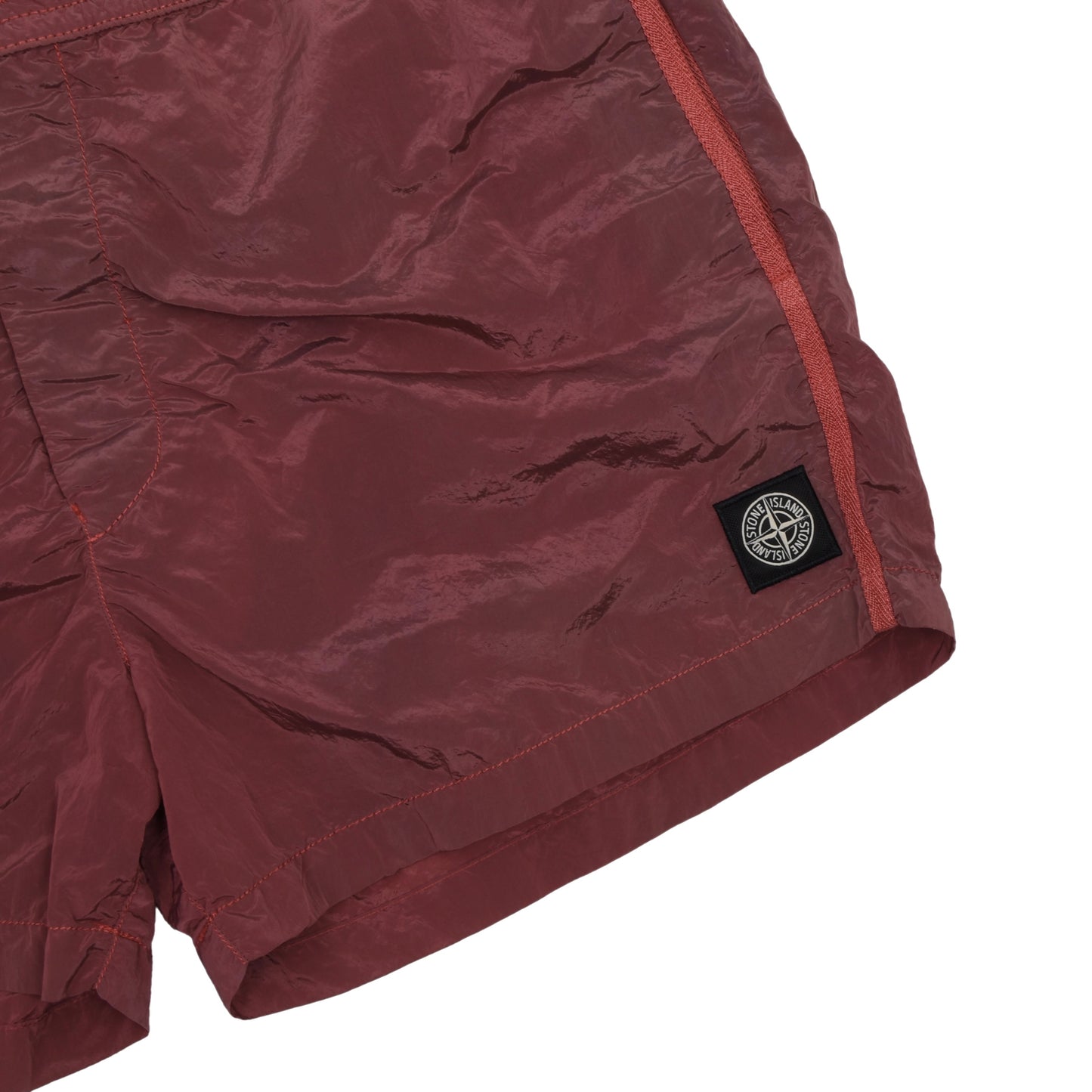 Stone Island Swim Trunks Size XL - Burgundy