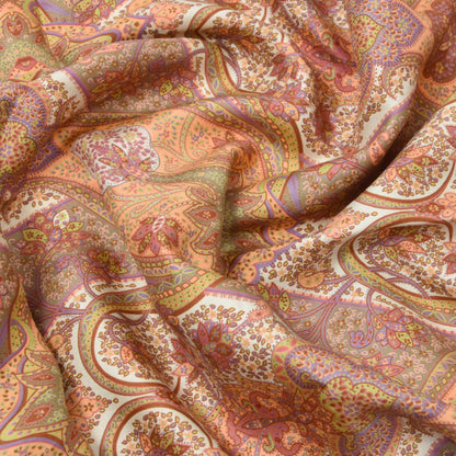 Classic 100% Silk Dress Scarf ca. 144cm - Paisley