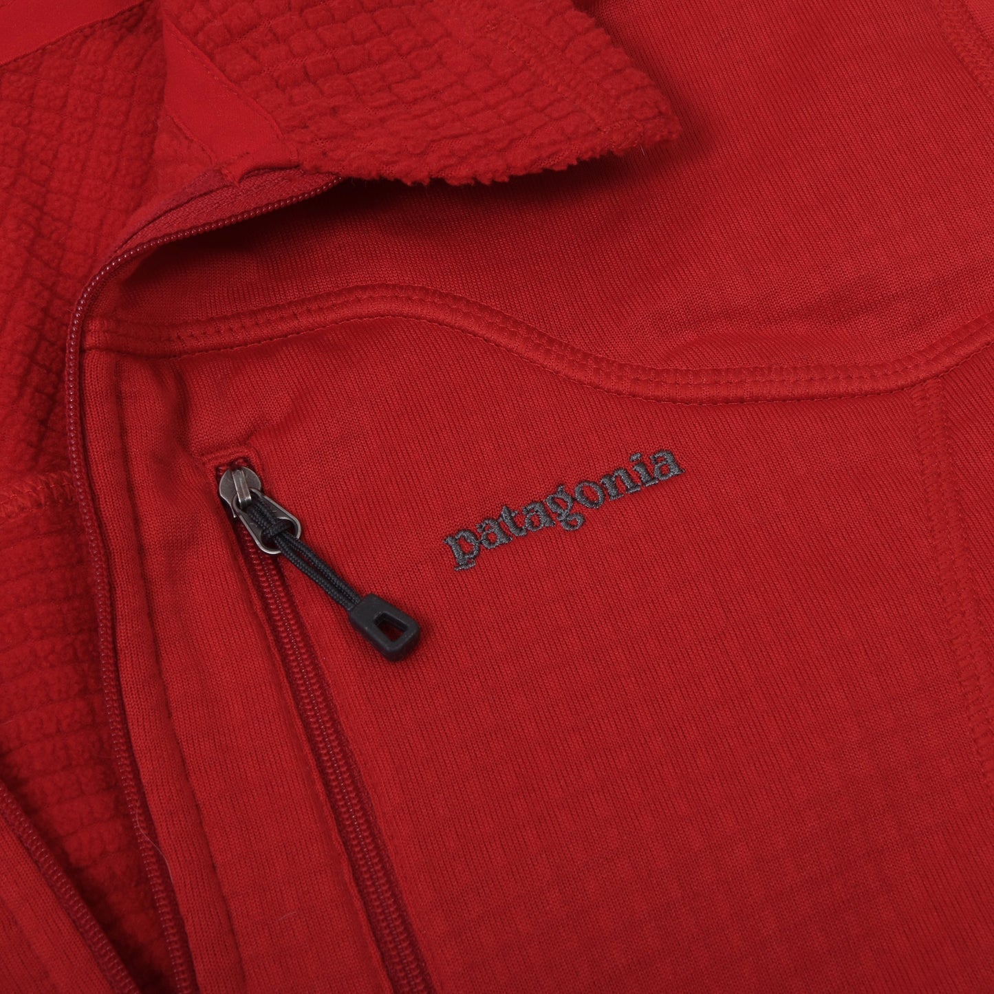 Patagonia Polartec Fleece 1/4 Zip Pullover Größe S Brust ca. 50cm - Rot