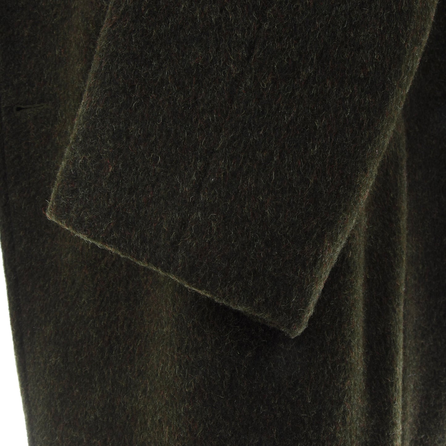 Vintage 100% Wool Overcoat ca. 66.5cm Chest - Moss Green