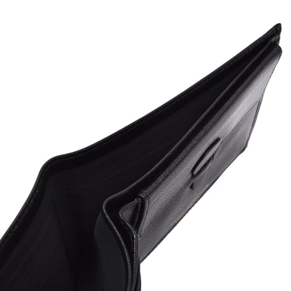 NOS Baumgartner am Graben Wien 1/10 9kt Gold Ledergeldbörse - Schwarz