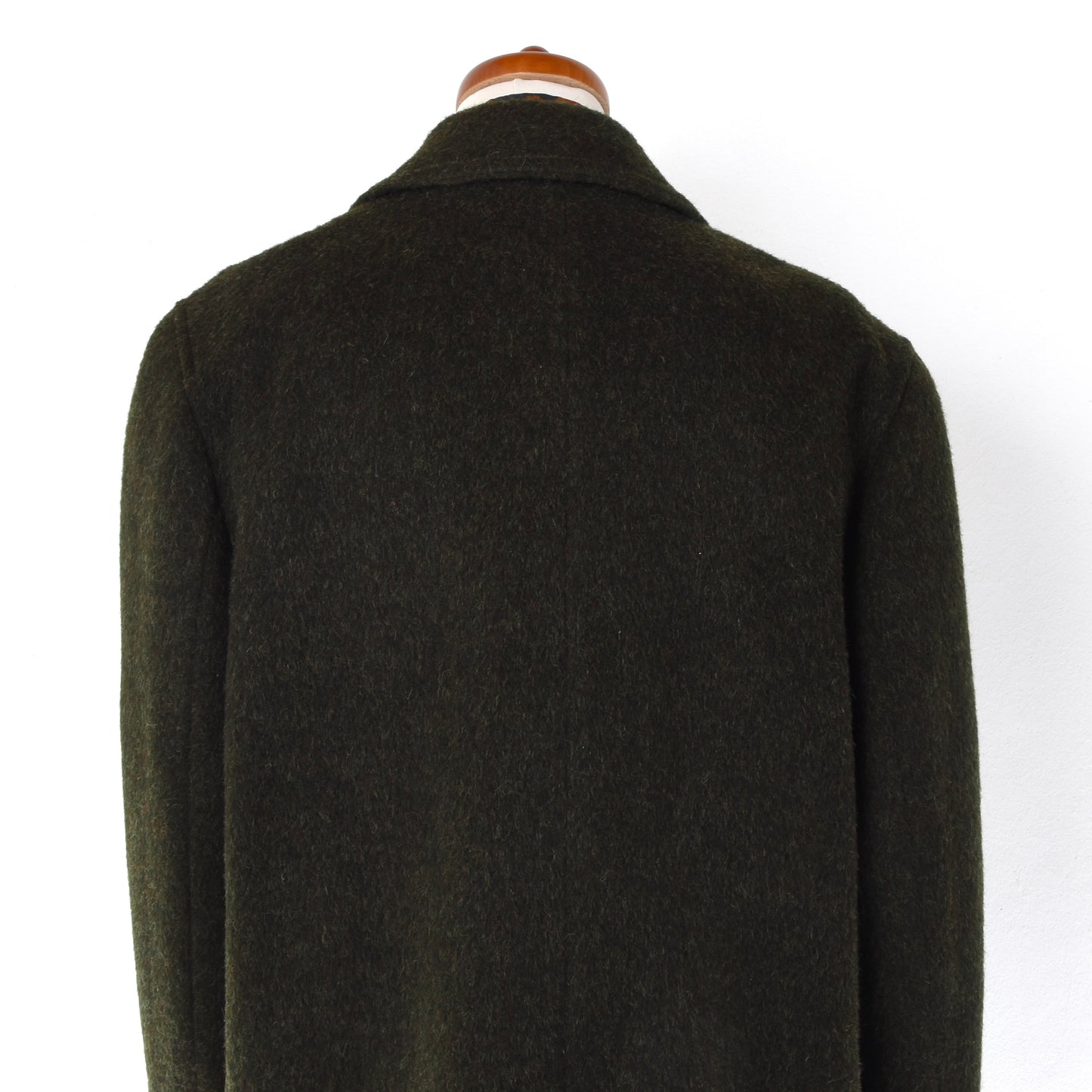 Vintage 100% Wool Overcoat ca. 66.5cm Chest - Moss Green