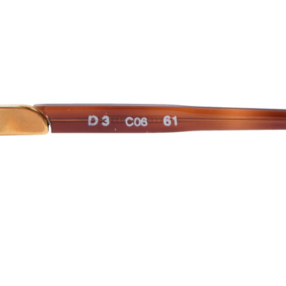 NOS Derapage Collections D3 C06 61mm Sunglasses - Gold