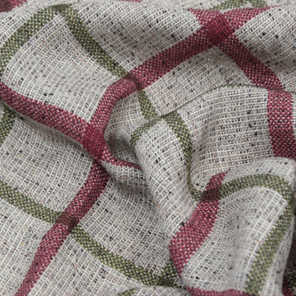 Roda Silk-Linen Summer Scarf ca. 188cm - Windowpane