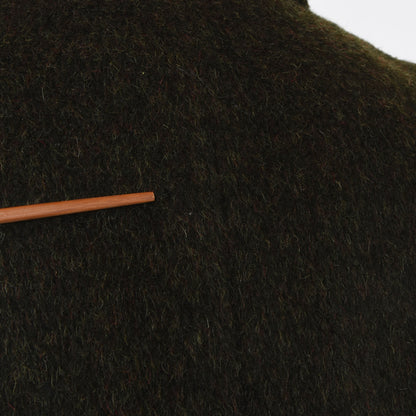Vintage 100% Wool Overcoat ca. 66.5cm Chest - Moss Green