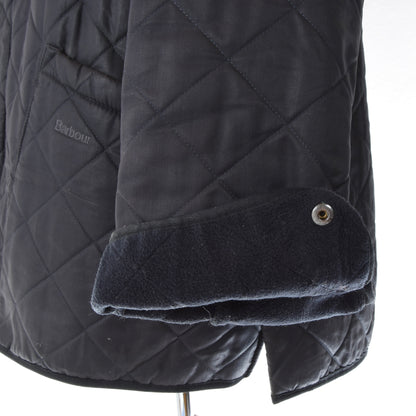 Barbour Duracotton Polarquilt Quilted Jacket Size L Chest ca. 59cm - Black