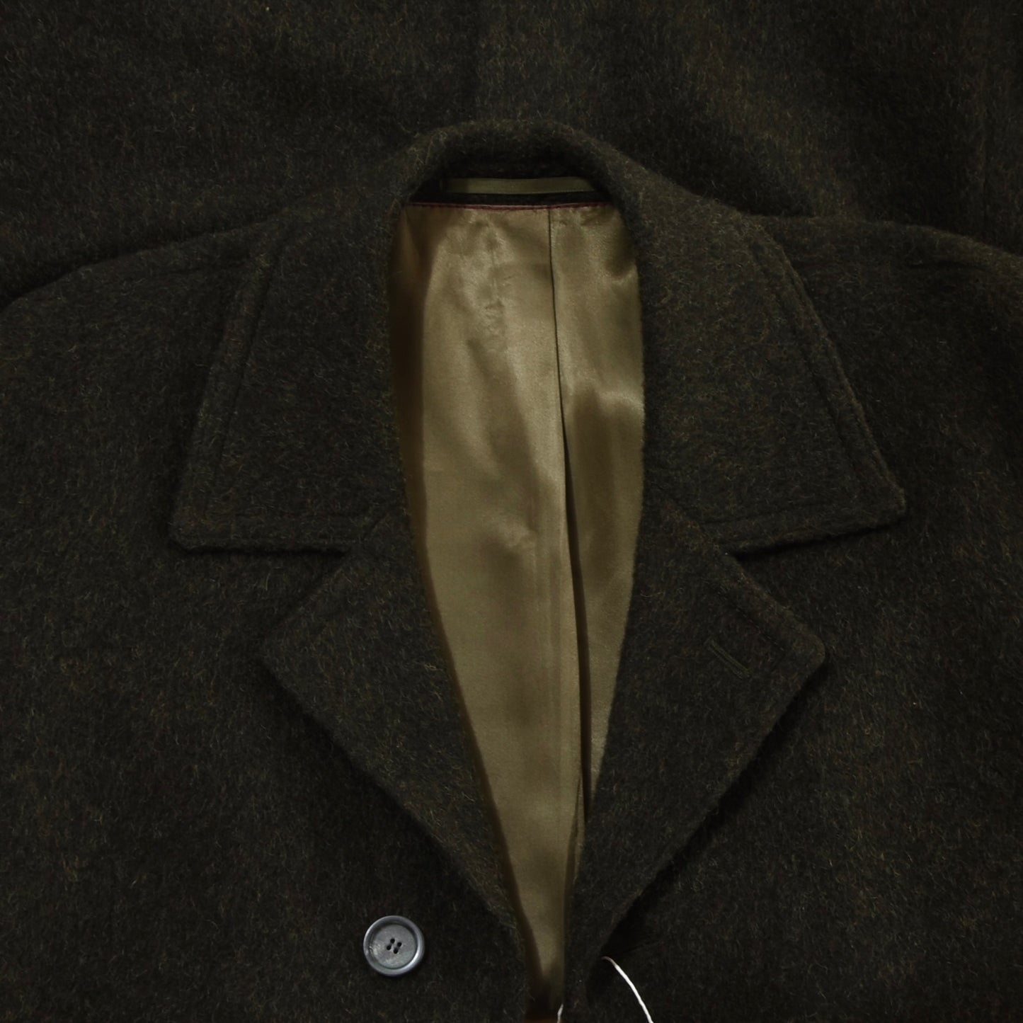 Vintage 100% Wool Overcoat ca. 66.5cm Chest - Moss Green