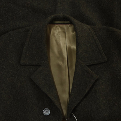 Vintage 100% Wool Overcoat ca. 66.5cm Chest - Moss Green