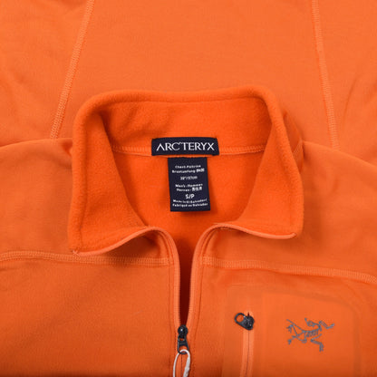 Arcteryx Polartec Fleece 1/4 Zip Pullover Size S Chest ca. 49cm - Orange