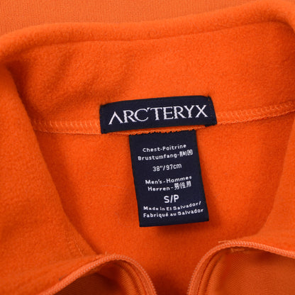 Arcteryx Polartec Fleece 1/4 Zip Pullover Size S Chest ca. 49cm - Orange