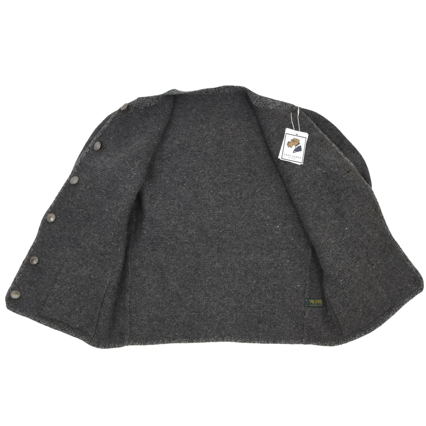 Ruhdorfer Wool Cardigan/Trachtenweste ca. 54cm - Grey