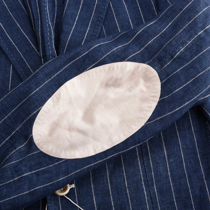 Pal Zileri Leinenjacke Größe 50 ca. 51cm - Blaue Streifen