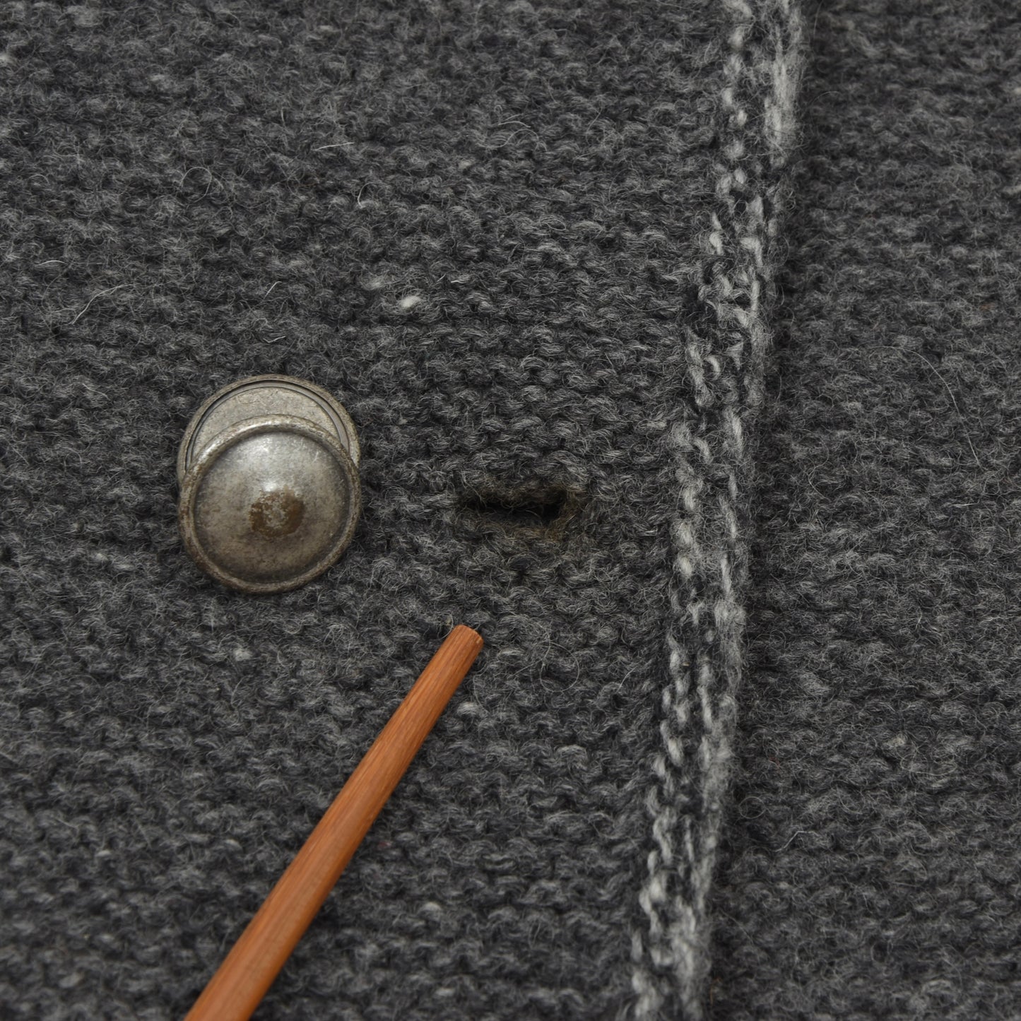 Ruhdorfer Wool Cardigan/Trachtenweste ca. 54cm - Grey