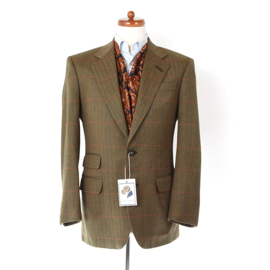 Vintage DAKS London Wool Jacket Size 48 ca. 52.5cm - Green