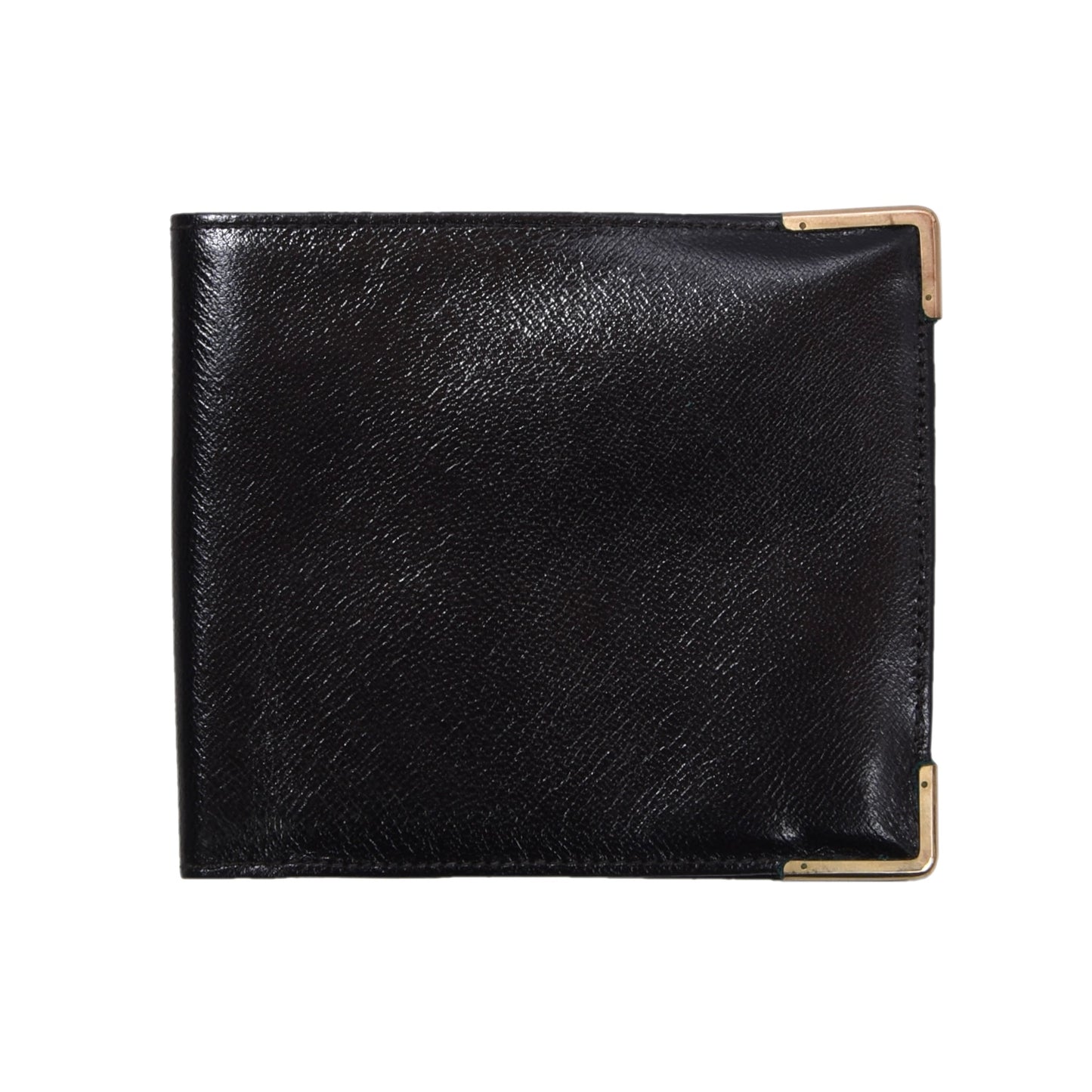 NOS Baumgartner am Graben Wien 1/10 9kt Gold Ledergeldbörse - Schwarz