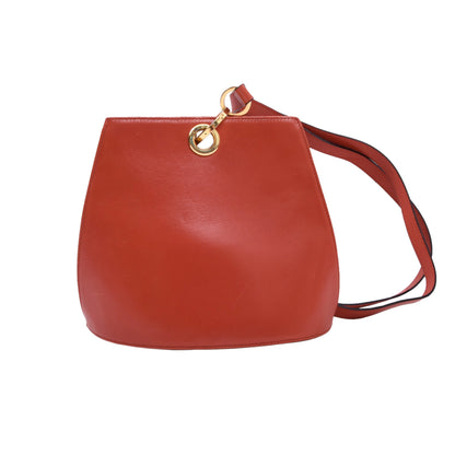 Salvatore Ferragamo Kleine Ledertasche ca. 20,5 cm - Orange