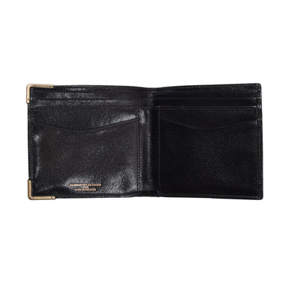 NOS Baumgartner am Graben Wien 1/10 9kt Gold Ledergeldbörse - Schwarz