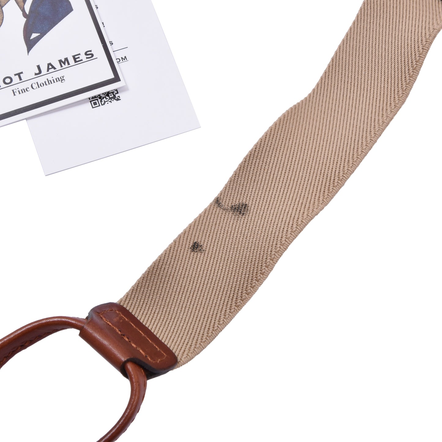 Vintage Banana Republic Geflochtene Lederhosenträger - Braun