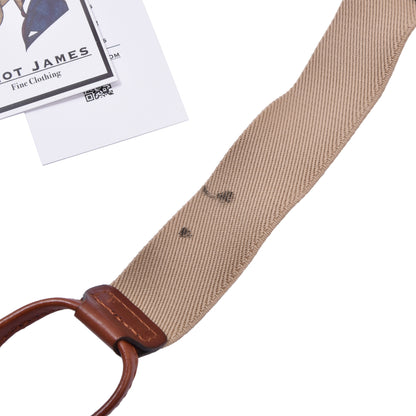 Vintage Banana Republic Geflochtene Lederhosenträger - Braun