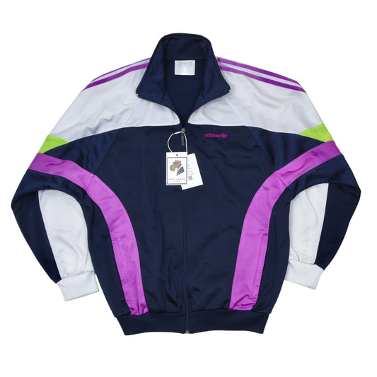 Vintage 1990s Adidas Track Jacket Size D6 - Silver Label