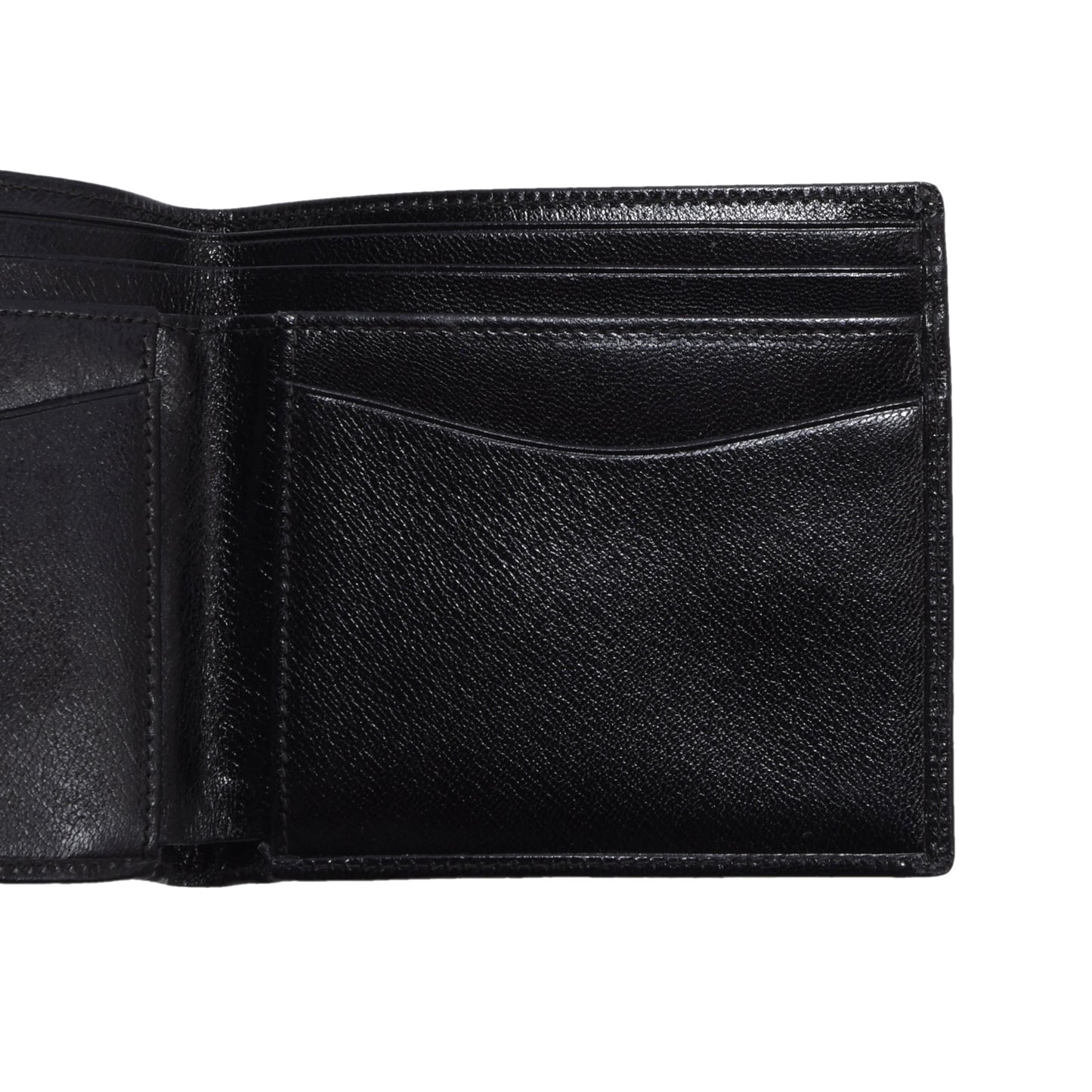 NOS Baumgartner am Graben Wien 1/10 9kt Gold Ledergeldbörse - Schwarz