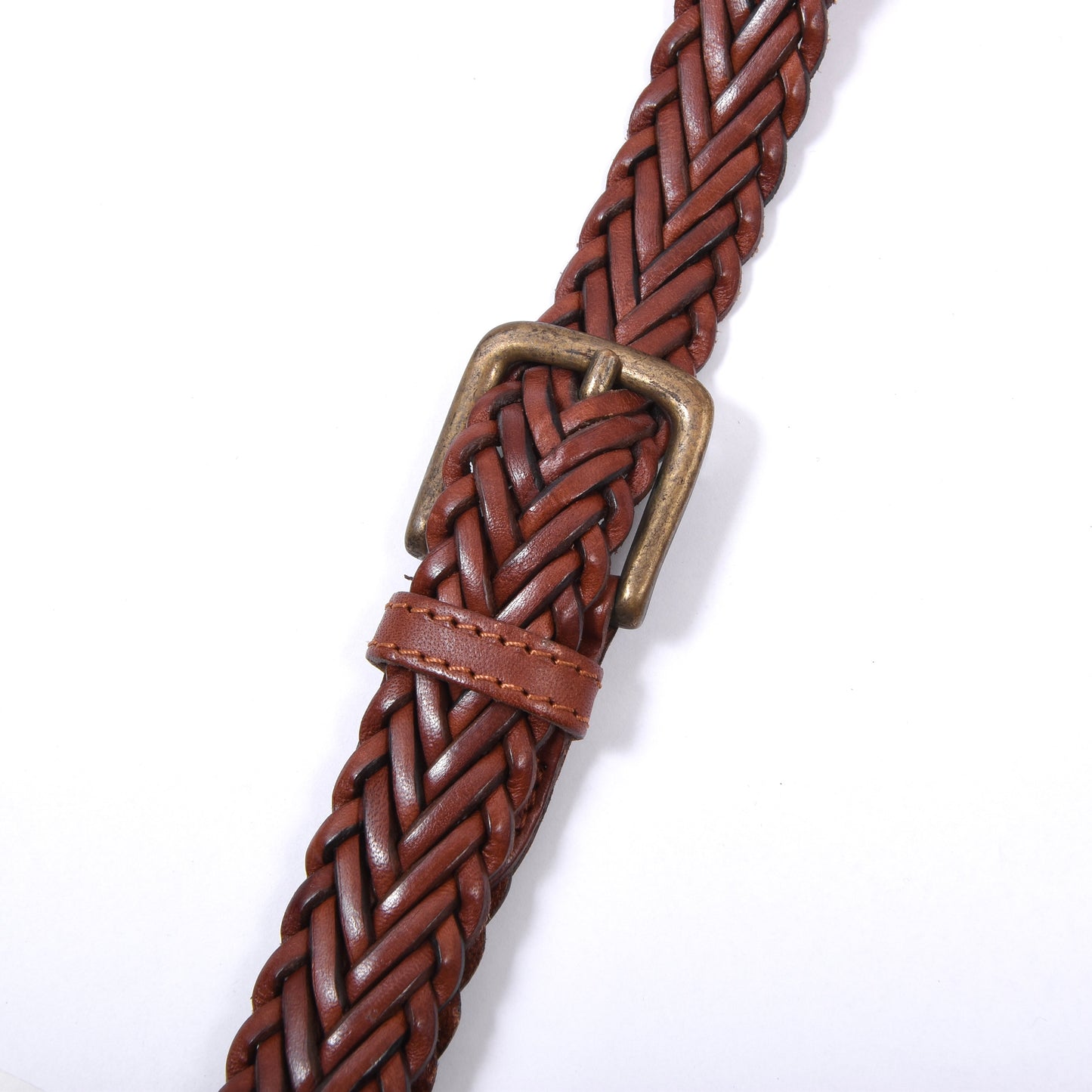 Vintage Banana Republic Geflochtene Lederhosenträger - Braun