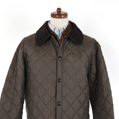 Barbour Liddesdale Quilted Jacket Size XL - Brown