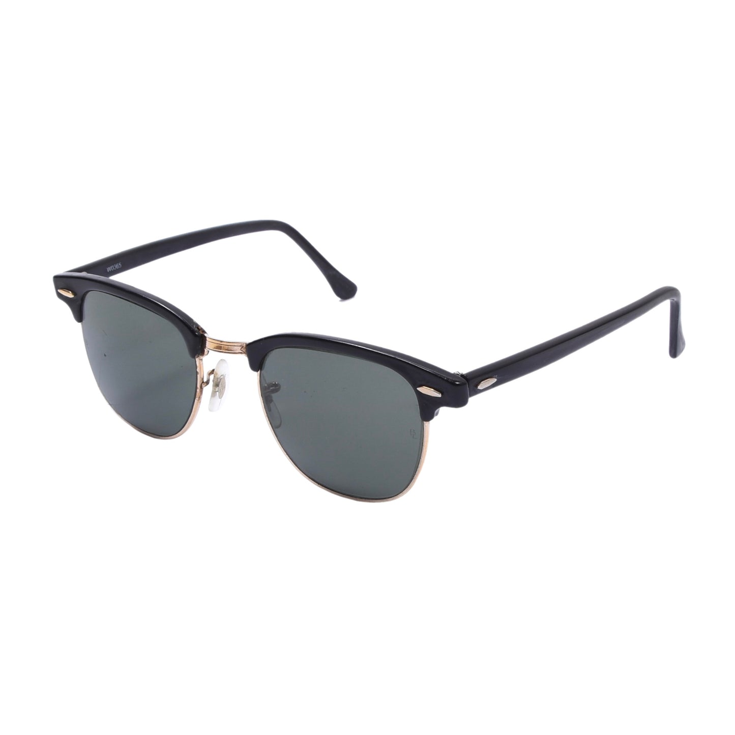 Vintage B&L Ray-Ban Clubmaster W0365 Sonnenbrille - Schwarz