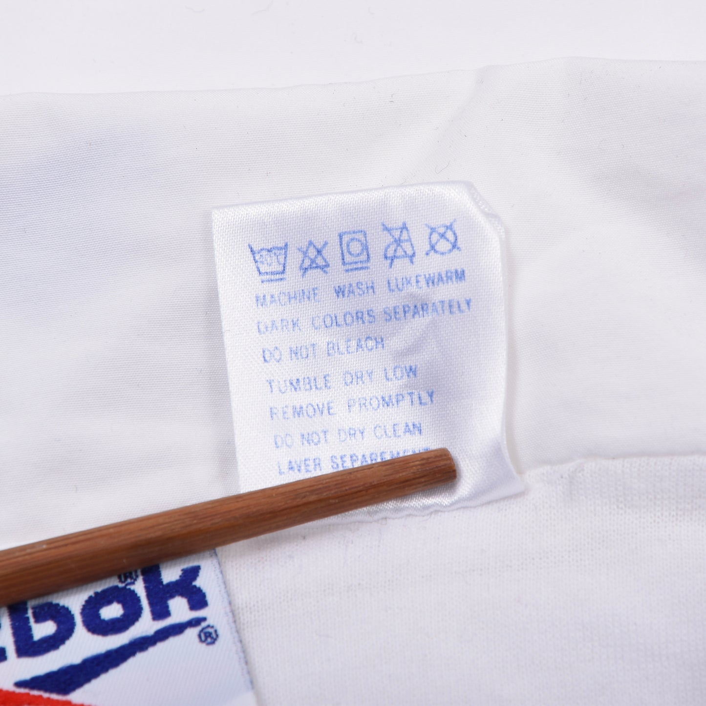 Vintage Reebok Flag Trainingsjacke, Größe L (ca. 66 cm), Weiß