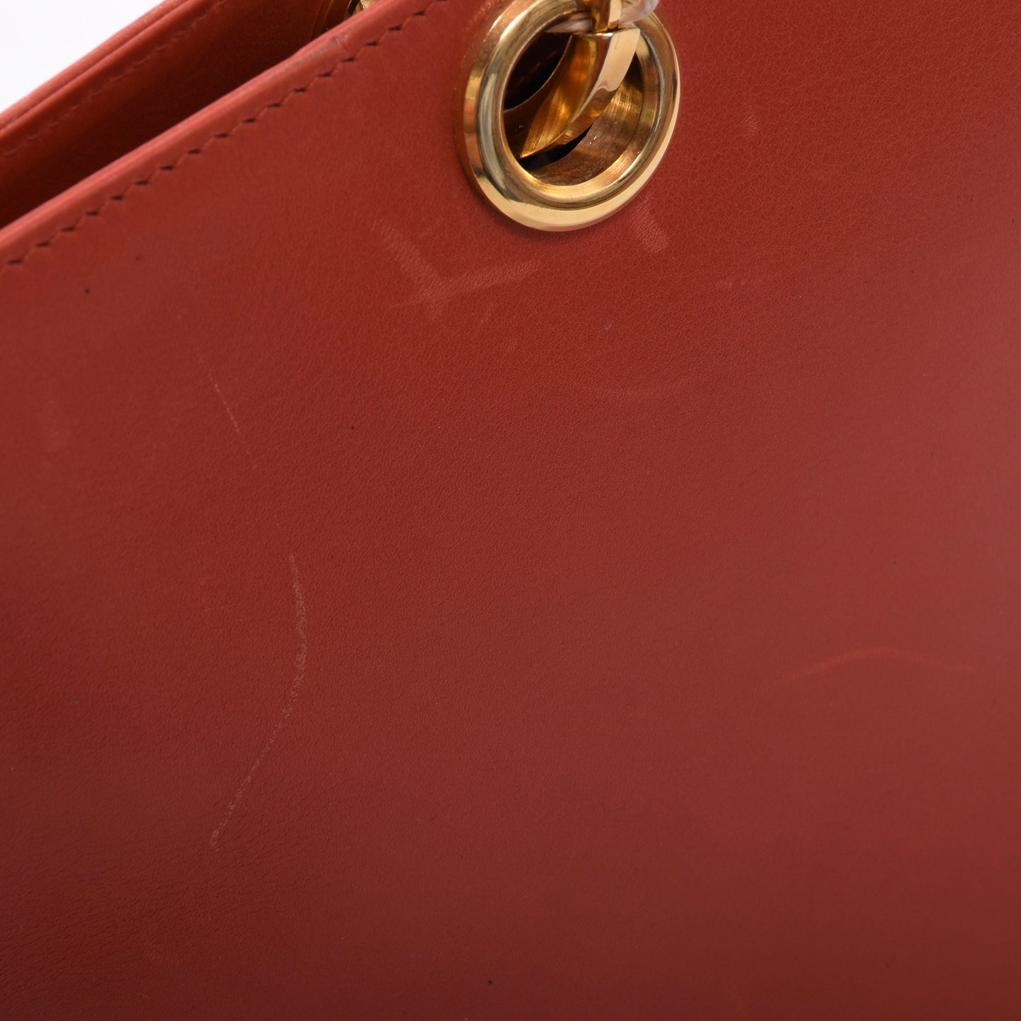 Salvatore Ferragamo Kleine Ledertasche ca. 20,5 cm - Orange