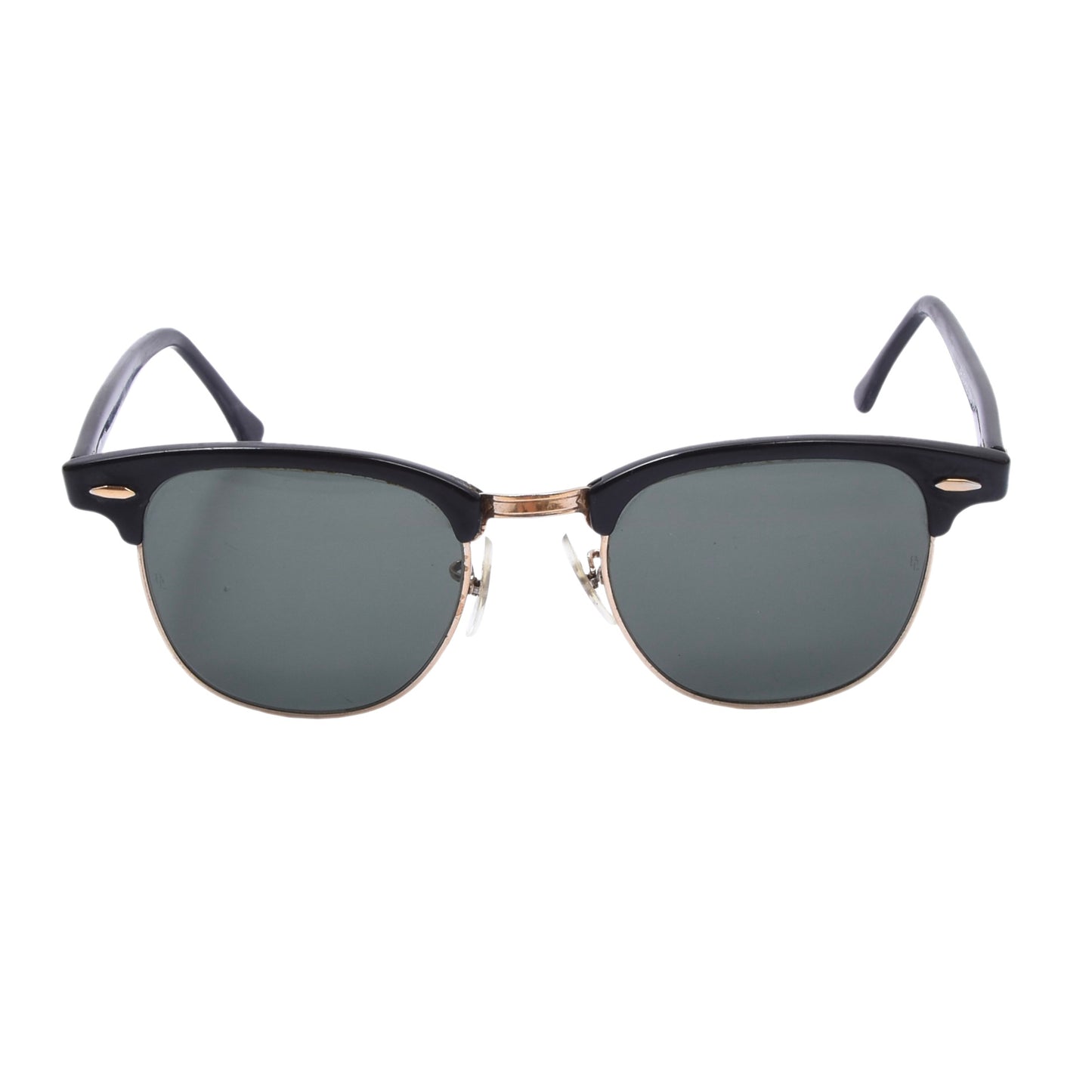 Vintage B&L Ray-Ban Clubmaster W0365 Sonnenbrille - Schwarz