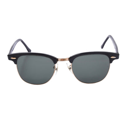 Vintage B&L Ray-Ban Clubmaster W0365 Sonnenbrille - Schwarz